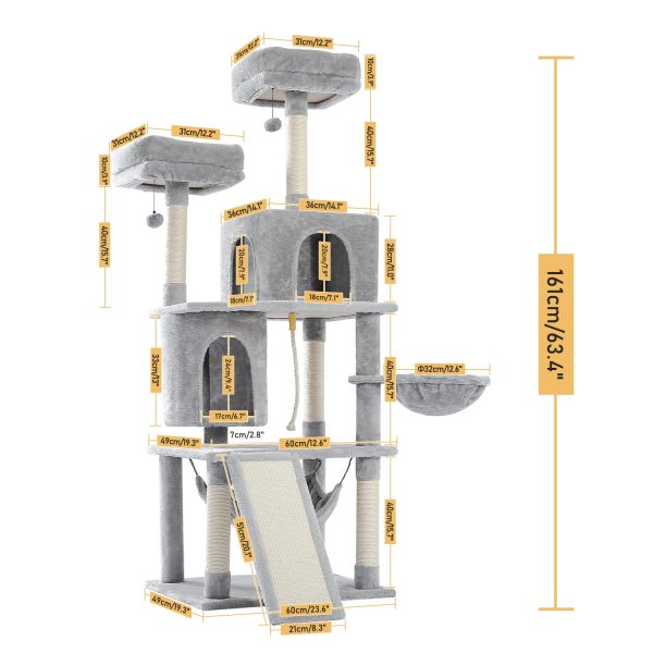 Large Sturdy Cat Tree with Multi-Level - Image 6